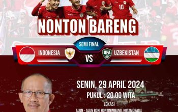 Semi-Final Piala Asia Indonesia VS Uzbekistan, Pemkot Kotamobagu Gelar Nonton Bareng