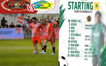 Resmi Dibuka Walikota Cup Laga Persahabatan Pemkot VS PWI, PJ. Walikota, Ketua DPRD Dan Kapolres Kompak Cetak Gol