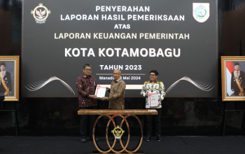 Pemkot Kotamobagu, Raih Opini WTP Ke- 11 Kalinya