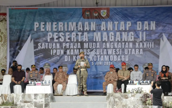 Pj Walikota Kotamobagu, Asripan Nani Pimpin Apel Penerimaan Magang II Praja Muda Angkatan XXXIII IPDN Kampus Sulut 2024