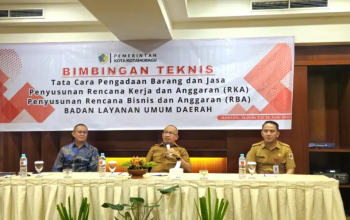 Pj Walikota Kotamobagu Asripan Nani, Resmi Membuka Bimtek Pengadaan Barang dan Jasa, Serta Tata Cara Penyusunan RKA Dan RBA