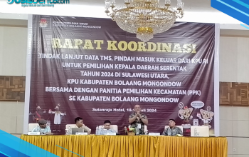 KPU Bolmong Laksanakan Rakor Data Pemilh Pilkada Serentak 2024 Dihadiri Dinas Dukcapil