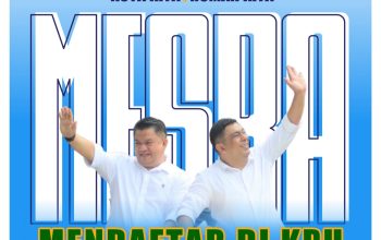 Ribuan Pendukung Militan MESRA Siap Antarkan Meiddy Makalalag Dan Syarif Mokodongan Mendaftar Di KPU