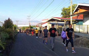 Terapkan Hidup Sehat Dengan Olahraga Di Pagi Hari, Walkot Kotamobagu Kembali Gelar Jalan Sehat Dan Senam Zumba