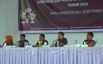 KPU Bolmong Resmi Tetapkan DPT Sebanyak 182.315 Pemilih.