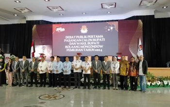 KPU Bolmong Sukses Menggelar Debat Perdana Pasangan Calon Bupati