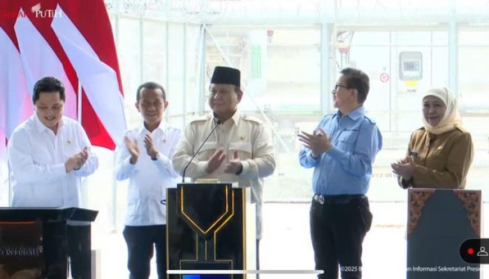 Presiden Prabowo Resmikan Smelter PT Freeport Indonesia Di Gresik