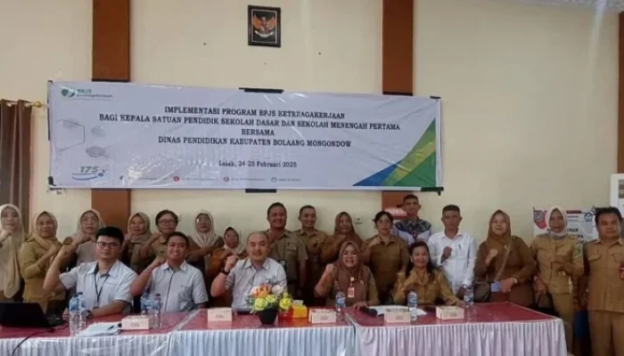 Disdik Bolmong Dan BPJS Ketenagakerjaan Kerjasama Perlindungan Jaminan Sosial Bagi Pendidik